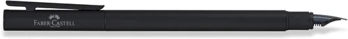 Vista 5 de Faber-Castell NEO Slim - Pluma estilográfica, color negro mate, ancho Elegant fountain pen with slim metal barrel and high-quality stainless steel