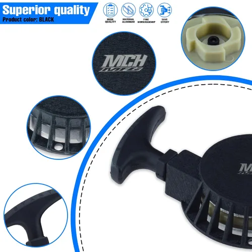Vista 8 de Arrancador de retroceso de fácil tracción para 2 tiempos 47 cc 49 cc Pocket Bike Coolster SSR SX50 Mini Moto ATV Quad Pit Dirt Bike de 4 ruedas