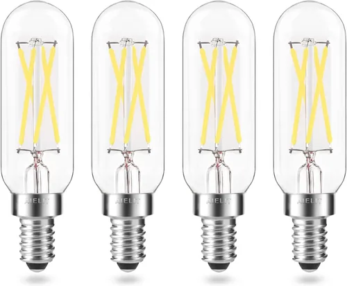Vista 9 de Antique T8/T6/T25 LED Light Bulbs, 2 Watt(25W Equivalent), Warm White 2700K, E12 Small Candelabra Base, AIELIT Vintage Tube Edison Dimmable LED Bulb