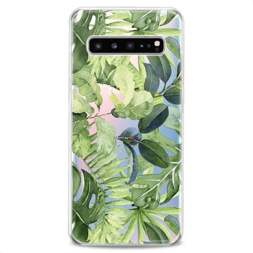 Vista 4 de Funda compatible con Samsung S24 S23 FE S22 Plus S21 Ultra S20+ S10 Note 20 S10e S9 Slim Fit Clear Abstract Design Colorful Print Cute Phone