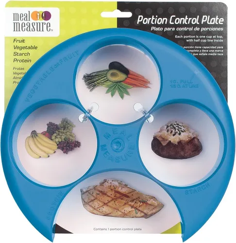 Vista 2 de EZY DOSE Placas de control de porciones de medida de comida Contenedor para bajar de peso o herramientas dietéticas Azul Productos