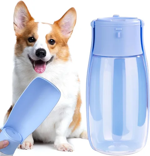 Vista 10 de Botella de agua plegable para perros, dispensador de agua portátil para gatos, conejos, cachorros y animales pequeños, el regalo perfecto