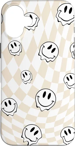 Vista 23 de Retro Swirl - Carcasa para iPhone 17, diseño de cara sonriente feliz