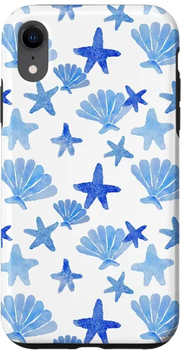 Vista 25 de Funda para iPhone 16 Coastal Nieta Azul Preppy Shells Estrellas de mar Océano Lindo Caso