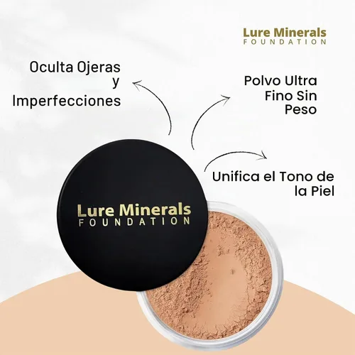 Vista 7 de Base de maquillaje en polvo minerales puros jarro colador de 0.28 onzas, elegir color, libre de ingredientes perjudiciales