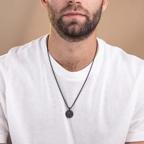 Vista 9 de Galis Collar para hombre, collar de cadena de plata de acero inoxidable de alta calidad para hombres, no se deslustra, cadenas para hombres