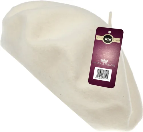 Vista 50 de WW004 Invierno 100% Lana Cálida Arte Francés Vasco Boina Tam Beanie Cap