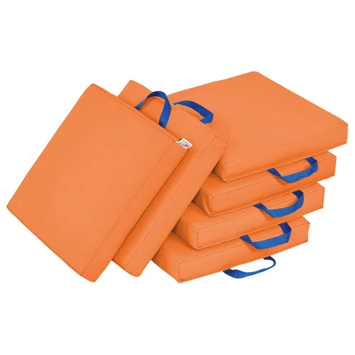 Vista 15 de ECR4Kids SoftZone - Cojines de suelo, cuadrados, asientos flexibles, surtidos, 6 piezas