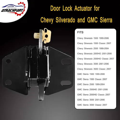 Vista 3 de ATRACYPART Pestillo de puerta trasera Lowe de tercera puerta Trasero izquierdo o trasero derecho para Chevy Silverado GMC Sierra Extended Cab