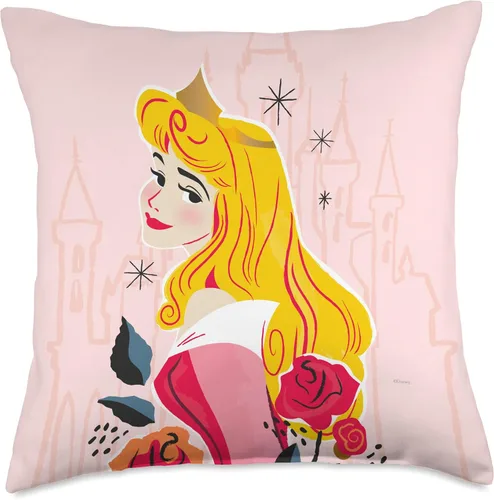 Vista 5 de Disney Princess Aurora Sleeping Beauty - Almohada suave rosa