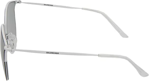 Vista 3 de Balenciaga Gafas de sol unisex para adultos, blanco, gris, BB0021SK-30006645-006