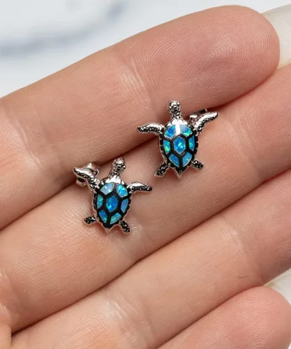 Vista 2 de Regalo de San Valentín - para mi Reina, Gracias por existir, Regalo para esposa, Novia, Mujer, Prometida - Pendientes de Tortuga