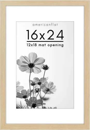 Vista 63 de Americanflat Marco de fotos de 5 x 7 pulgadas con vidrio inastillable, para usar como marco de 4 x 6 con paspartú o para fotos de 5 x 7 pulgadas sin