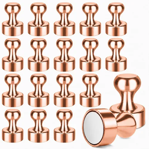 Vista 10 de FINDMAG Paquete de 16 pines magnéticos, imanes fuertes para nevera, imanes de borrado en seco para pizarra blanca, oficina, accesorios de casillero