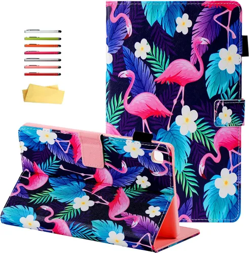 Vista 9 de Galaxy Tab A7 Lite 8.7 pulgadas SM-T225/T220 Trifold Case 2021 Modelo 2021 Ultra Delgada Funda Folio Ligero con Soporte Multi-Ángulo Delgado Cuero