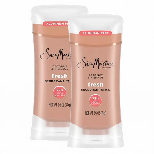 Vista 10 de SheaMoisture - Desodorante en barra 72h Control de olores coco e hibisco fresco sin aluminio, 2.6 onzas