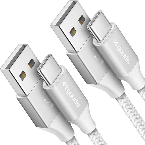 Vista 15 de etguuds Cable largo USB A a USB C de 10 pies, paquete de 2 cables de carga rápida tipo C para iPhone 17 16 15 Pro Max Plus Air 16e, Samsung Galaxy