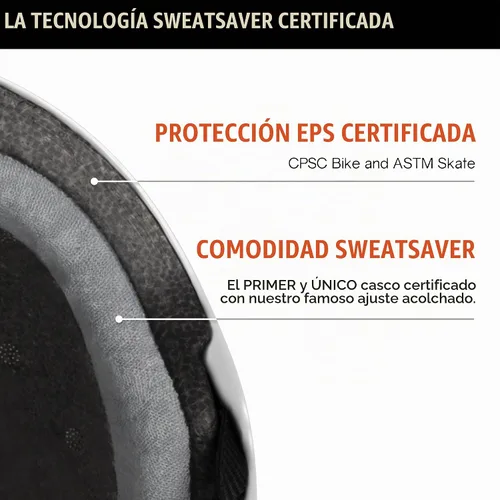 Vista 4 de Triple Eight El casco certificado Sweatsaver con visera para Roller Derby, Skateboarding y BMX Purpurina negra