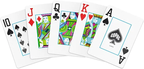 Vista 5 de Copag Elite - Cartas de juego 100% de plástico, tamaño de póquer (estándar) Jumbo Index Single Deck (paquete de 12)