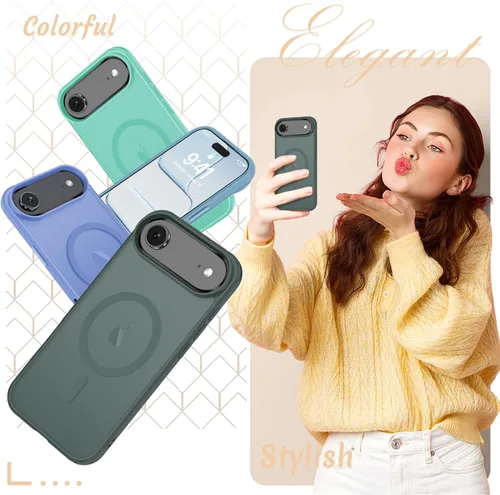 Vista 1084 de Funda para Google Pixel 10 Pro XL, cubierta magnética mate, color negro Fit for MagSafe, Screen Protector included, Shockproof Military Grade