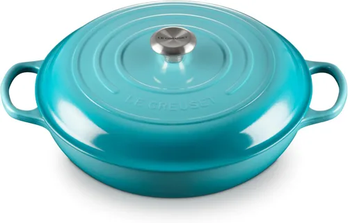 Vista 27 de Le Creuset Signature - Sartén de hierro fundido esmaltada con mango de hierro, 3,5 qt., alcachofa