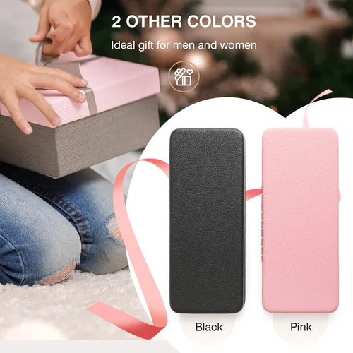 Vista 7 de Marvolia Estuche rígido para lentes de sol, funda protectora de piel sintética para lentes de sol