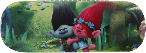 Vista 5 de Troll's Poppy and Branch - Carcasa rígida para lentes para niños y niñas, marcos pequeños