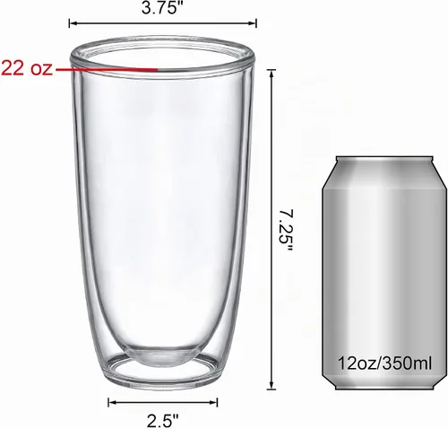 Vista 4 de Amazing Abby - Andes - Vasos de plástico aislados de 22 onzas (juego de 4), vasos de plástico de doble pared, vasos reutilizables totalmente