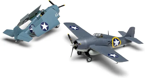 Vista 2 de Airfix Kit de avión modelo de regalo – A02070A F4F-4 Wildcat, kits de modelo de avión de plástico para adultos y niños mayores de 14 años, nivel