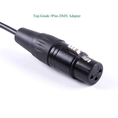 Vista 4 de Adaptador de interfaz USB a DMX RS485 Convertidor Serial 3PIN XLR LED DMX512 Freestyler Software PC a escenario Control de iluminación Cable