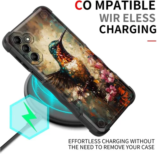 Vista 43 de Funda para Galaxy A14 5G, [Doble Capa][Protección contra Caídas de Grado Militar de 10 Pies] [Antideslizante] Funda Resistente a Prueba de Golpes