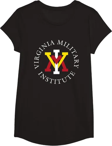 Vista 4 de VMI Keydets Stamp - Camiseta con licencia oficial, Negro