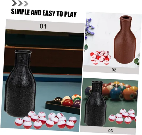 Vista 8 de Toddmomy Billiards Color Cup Set - 2 Plastic Dice Shaker Bottles for Pool Table Number Game Ideal for Game Rooms & Home Bars
