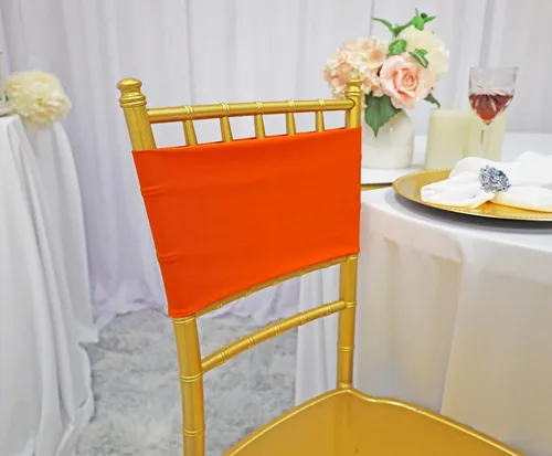 Vista 2 de (10 bandas elásticas de elastano de 7 x 13 pulgadas, de doble capa, lazos elásticos de licra para silla, lazos para bodas, fiestas, banquetes