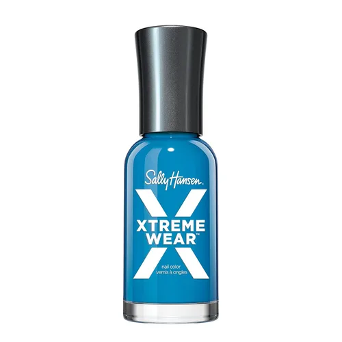 Vista 154 de Sally Hansen Xtreme Wear Esmalte de uñas sin rayas, acabado brillante, duradero, resistente a las astillas, transparente, color de uñas plateado 130