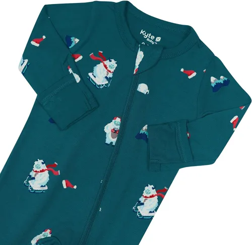 Vista 14 de KYTE BABY Pies unisex con cierre de cremallera, rayón hecho de bambú, 0-24 meses