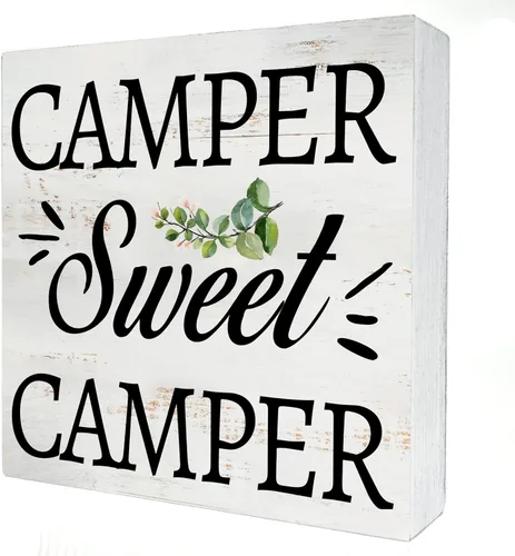 Vista 13 de Letrero de café en madera para caja de cocina y decoración del hogar, placa de madera rústica y divertida con la frase en inglés "pour some sugar on