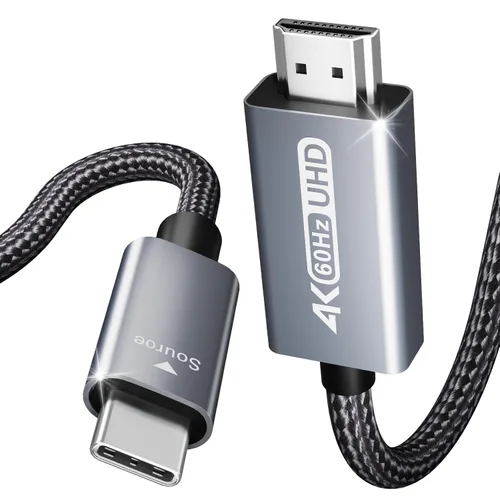 Vista 8 de BENFEI Paquete de 2 cables USB C a HDMI de 3 pies, cable USB tipo C a HDMI, Thunderbolt 3/4 compatible con iPhone 15 Pro/Max, MacBook Pro/Air 2023
