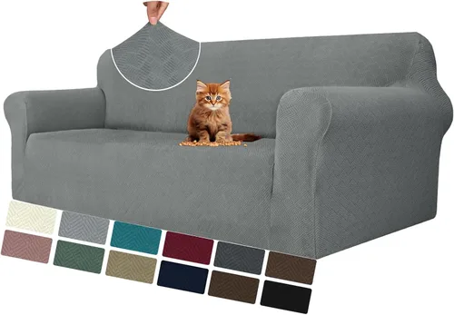 Vista 42 de MAXIJIN Funda elástica para silla con brazos, 1 pieza para sofá o silla de estar, funda antideslizante (31-46 pulgadas), protector de muebles que se