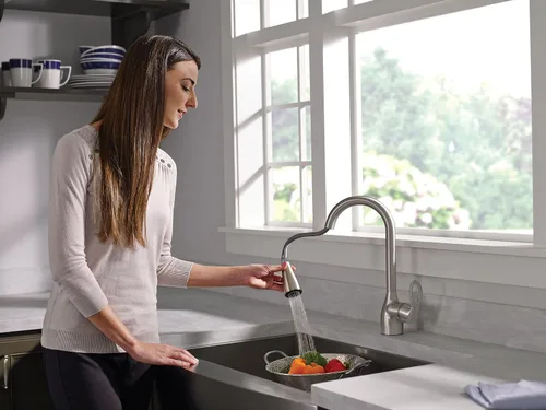 Vista 11 de Moen CA87011SRS Touch-on-Kitchen-Sink-grifos, resistente al punto inoxidable