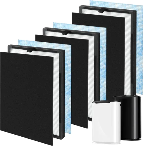 Vista 10 de Juego de 2 filtros de repuesto de carbono HEPA de 8L compatibles con purificador de aire Okaysou Airmax 8L, 2 piezas de prefiltro de carbono+2