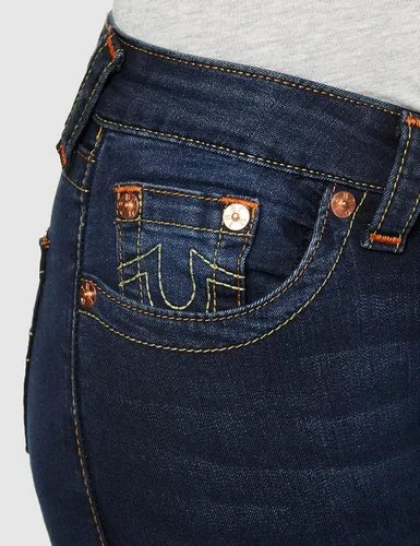 Vista 3 de True Religion Jennie - Jeans ajustados de tiro medio para mujer