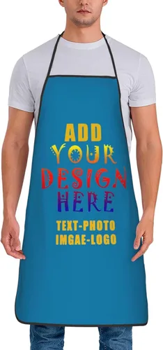 Vista 25 de Delantales personalizados para añadir nombre, logotipo, texto, foto, diseño de imagen, delantal de chef para grandes regalos