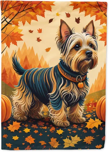 Vista 47 de Caroline's Treasures DAC1001GF Affenpinscher - Bandera decorativa para jardín de otoño, decoración para patio exterior, patio, parterres