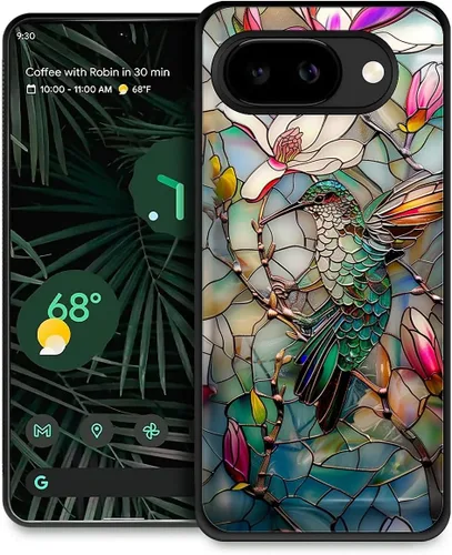 Vista 92 de Compatible con Google Pixel 4A 5G Mobile Case Creative Acrylic Panel trasero Silicona Protección Grip especialmente diseñado para Google Pixel 4A 5G