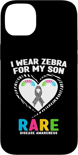 Vista 15 de I Wear Zebra for My Son Rare Disease Awareness Day 2026 Case for iPhone 17