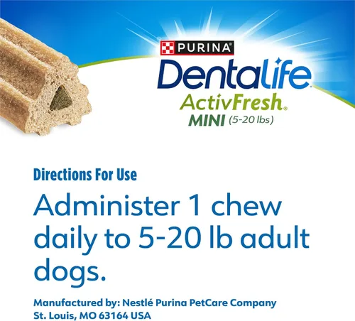 Vista 9 de DentaLife ActivFresh - Paquete de 2 masticables para perros pequeños, masticables dentales para refrescar el aliento, sabor a pollo, 13.5 onzas cada