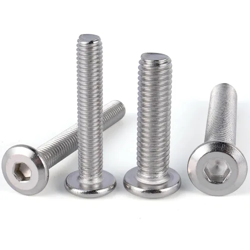 Vista 2 de VGBUY M6-1.0 x 8 mm 100 piezas Tornillos de cabeza plana con casquillo hexagonal, 304 de acero inoxidable 18-8, rosca completa, llave hexagonal