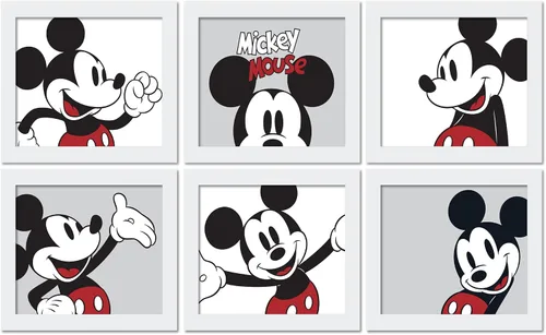 Vista 3 de Lambs & Ivy Disney Baby Mickey Mouse - Arte de pared sin marco para guardería/niño