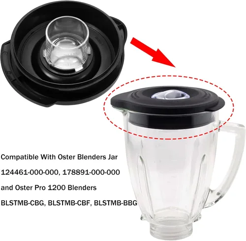 Vista 6 de Cubierta de tapa de licuadora de 6 tazas para tarro de licuadora Os-ter 124461-000-000 178891-000-000 apto para Os-ter Pro 1200 piezas de repuesto